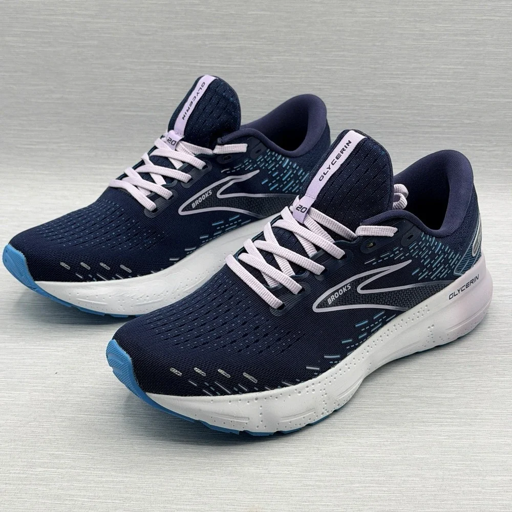 Glycerin 20 Men's 9.5 Running Shoes Blue White Road Neutral Trainer 1203691